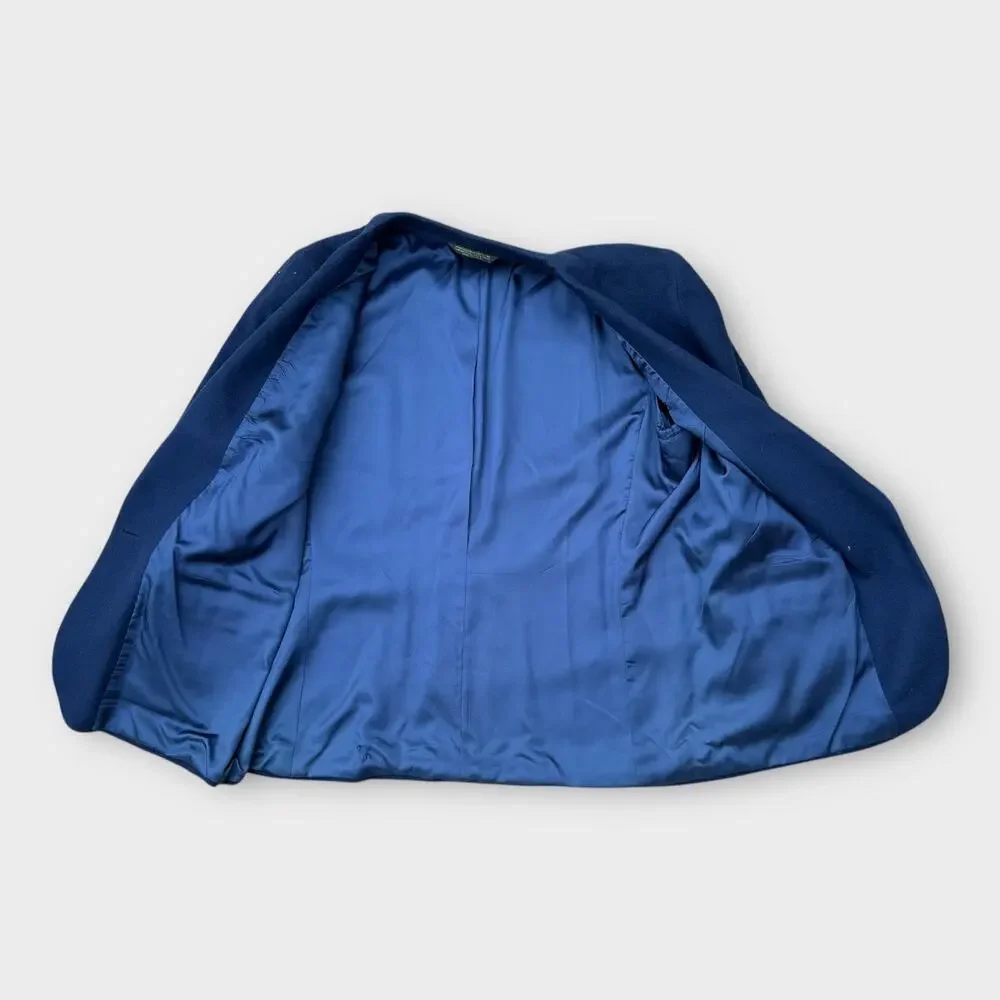 Vintage L.L. Bean Wool Blazer Navy Blue Women's sz 20P Single Button Preppy Chic - Picture 4 of 10